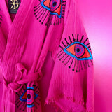 Hot Pink Multi Eye Kaftan Christmas! - Elle Maxine