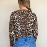 Ilana Leopard Print Cardigan - Elle Maxine