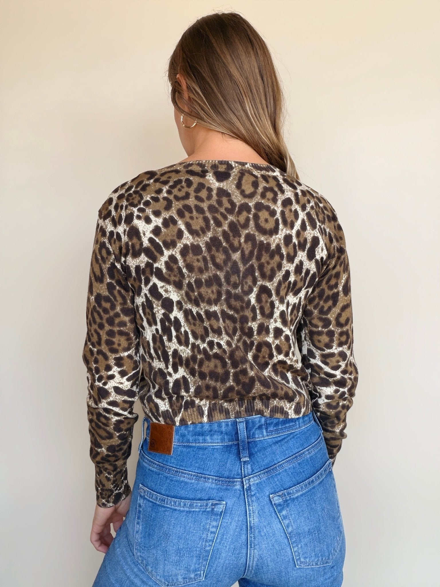 Ilana Leopard Print Cardigan - Elle Maxine