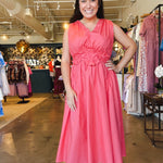 Ilona Floral Belted Dress - Elle Maxine