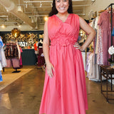 Ilona Floral Belted Dress - Elle Maxine