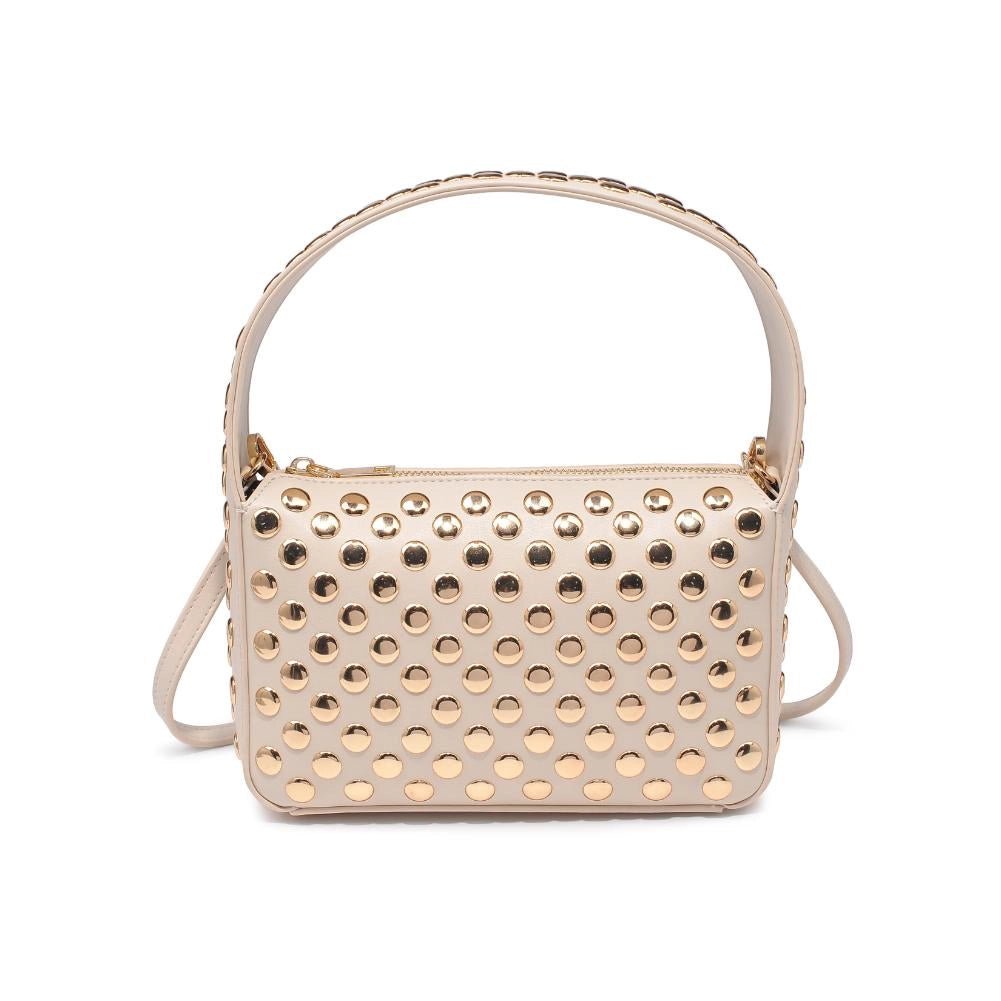 Isabel Studded Crossbody - Oatmilk - Elle Maxine