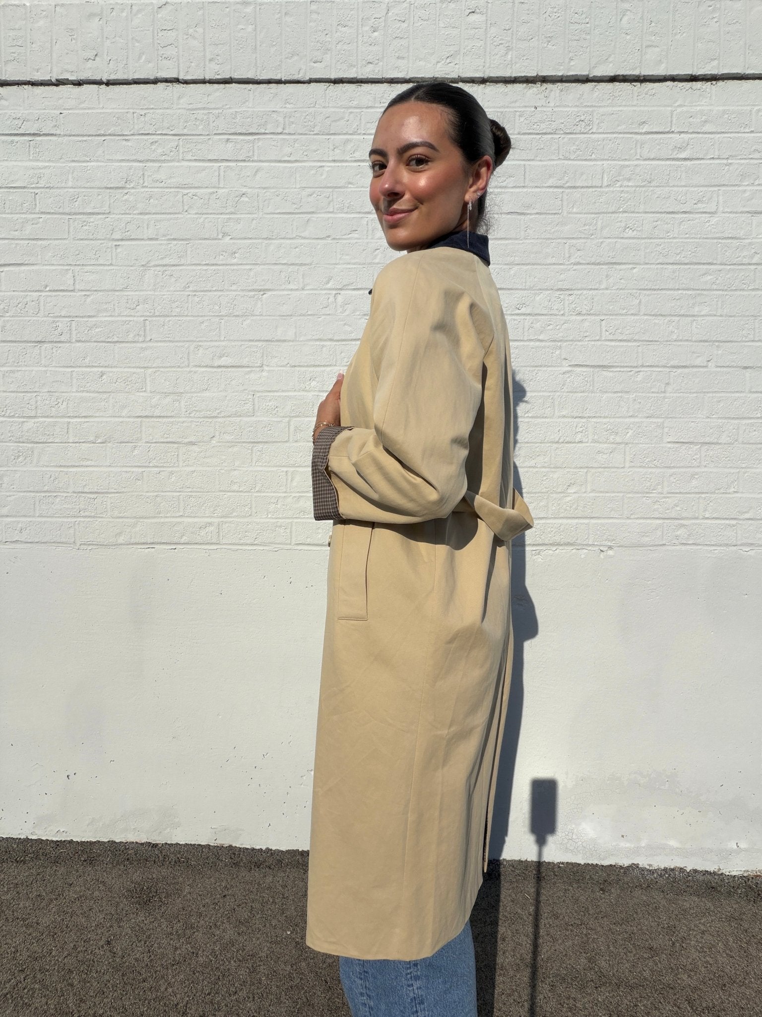 Isabelle Belted Trench Coat - Elle Maxine