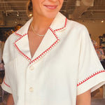 Isalya Blanket Stitch Top - Elle Maxine