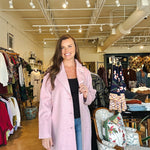 Isla Oversized Trench Coat - Pink - Elle Maxine