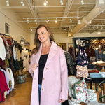 Isla Oversized Trench Coat - Pink - Elle Maxine