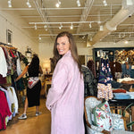 Isla Oversized Trench Coat - Pink - Elle Maxine