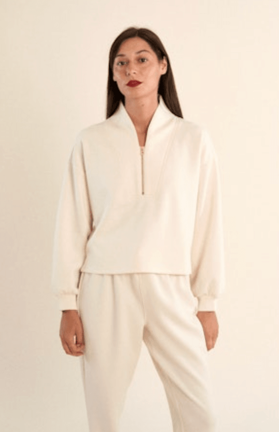 Isla Soft Knit Quarter Zip Pant Set - Elle Maxine