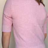 Jackie Short Sleeve Collared Sweater - Elle Maxine