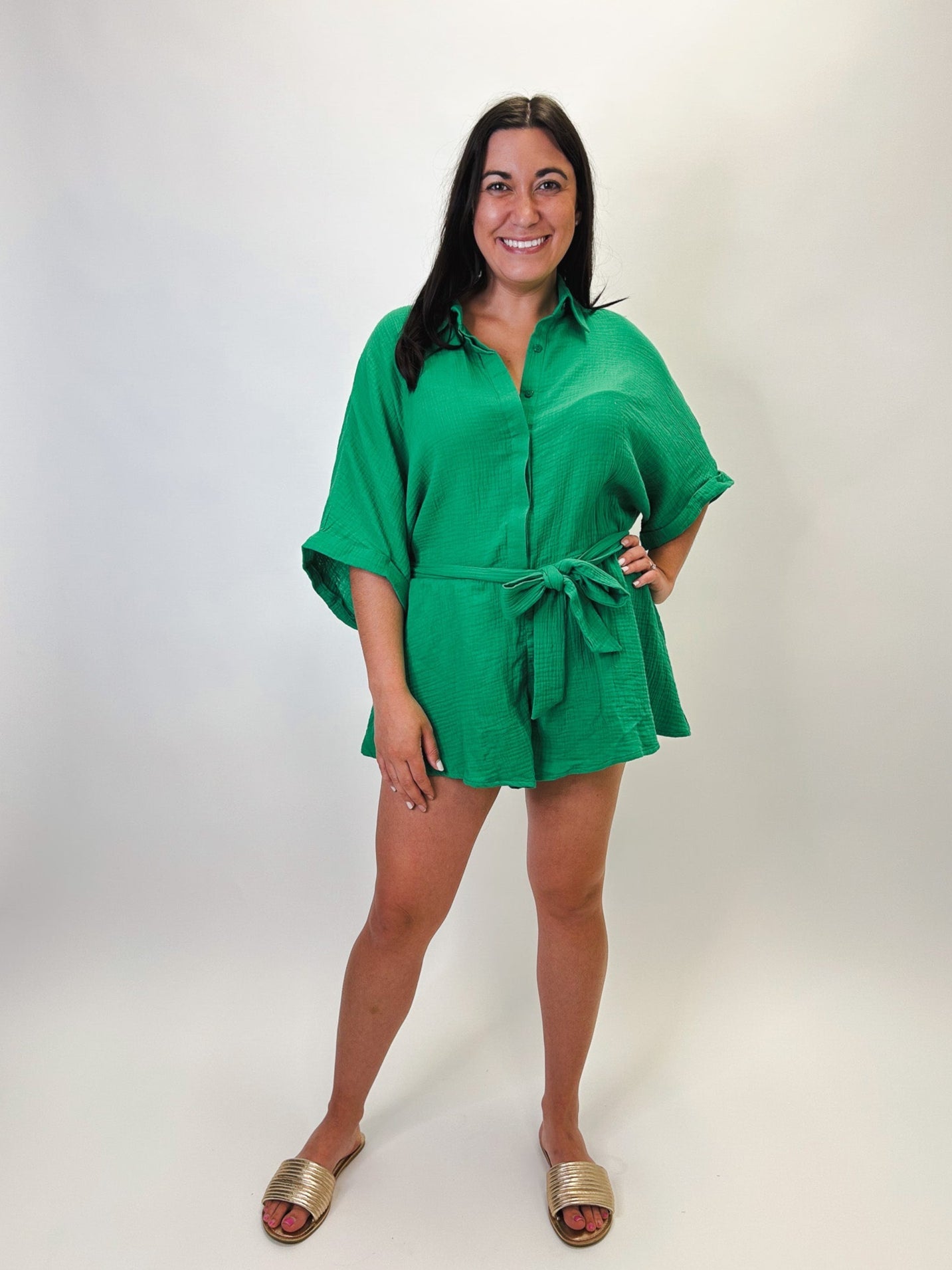 Jade Island Romper - Elle Maxine