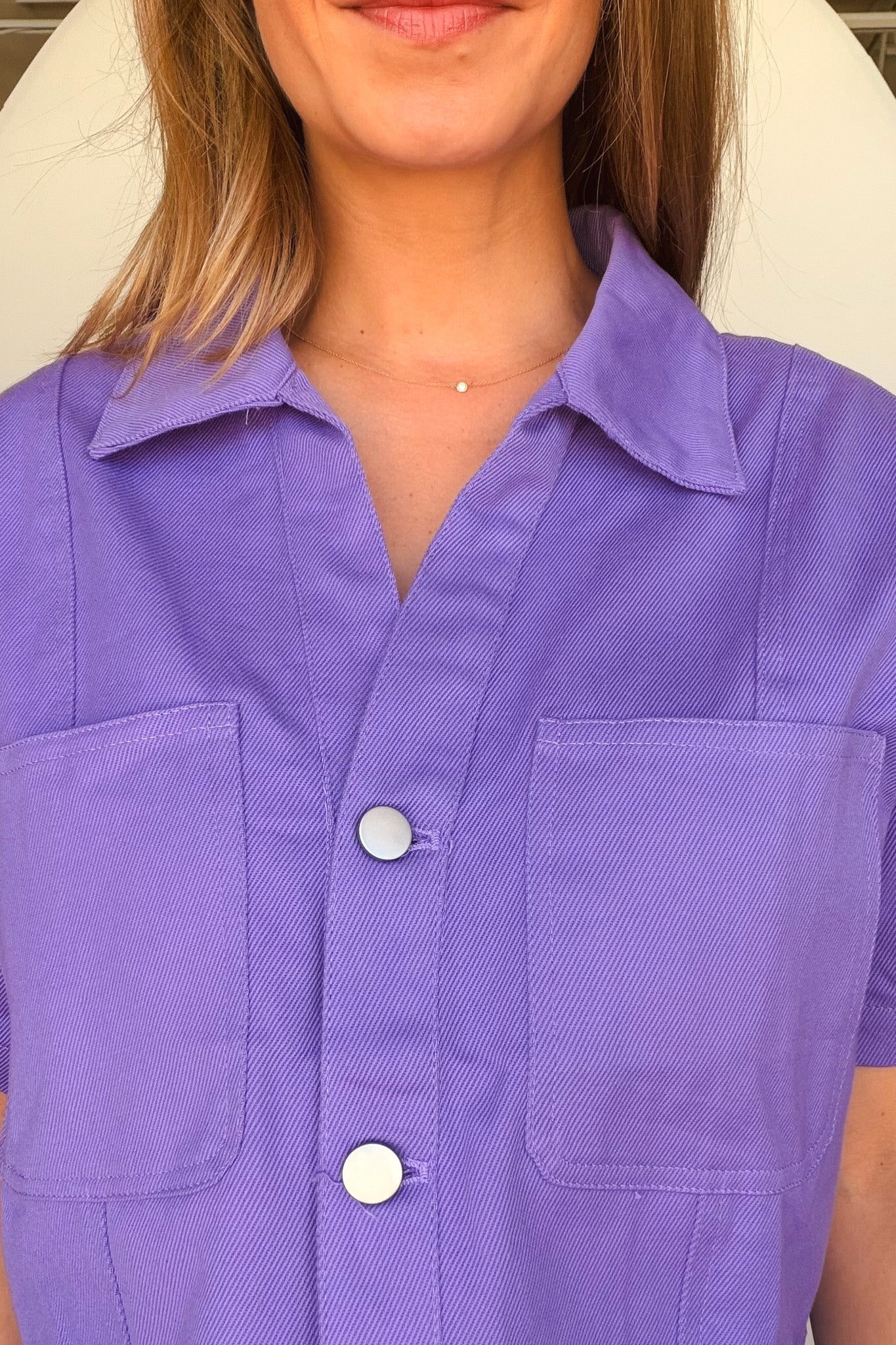 Jane Boxy Denim Top - Elle Maxine