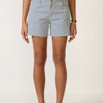 Jane High Rise Short - Navy Stripe - Elle Maxine