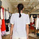 Jane Stripe Puff Sleeve Top - Elle Maxine