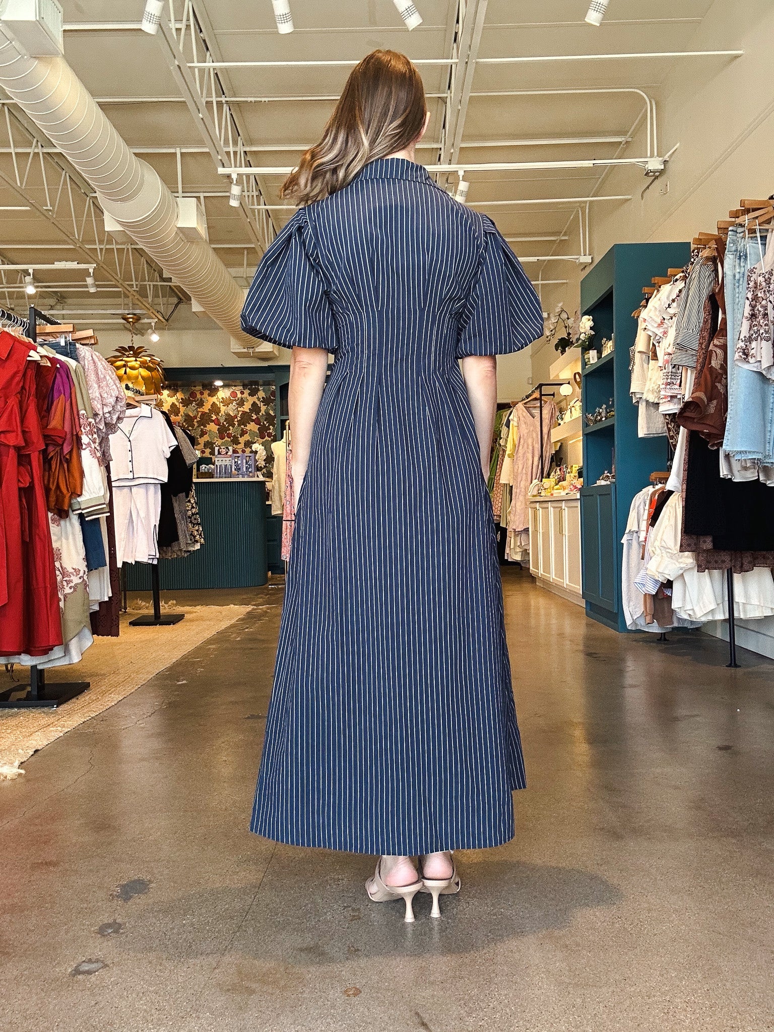 Janelle Stripe Maxi Dress - Elle Maxine