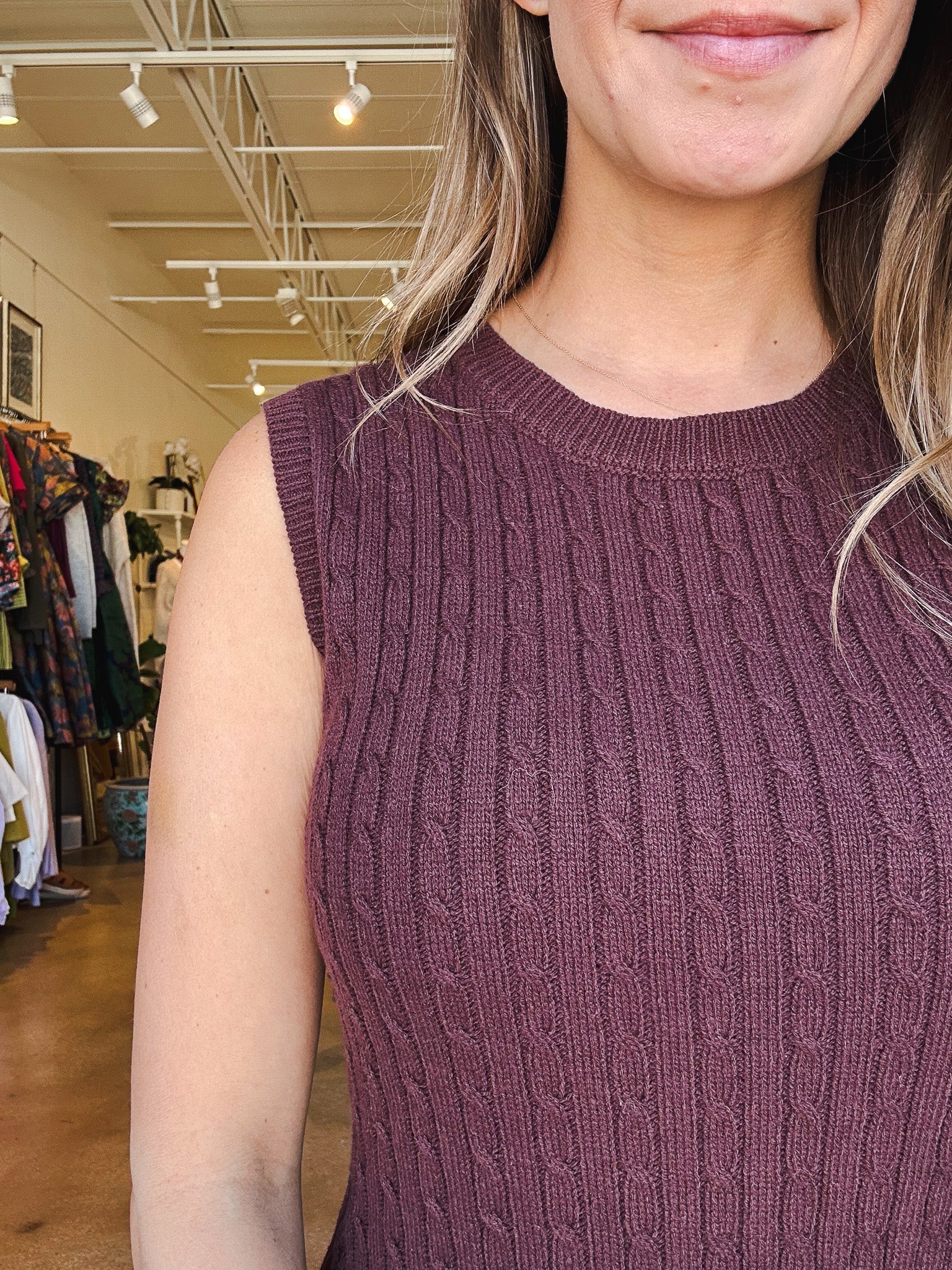 Janet Sweater Dress - Brown - Elle Maxine