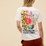 Janis Joplin Scrapbook Art Boyfriend Tee - Elle Maxine