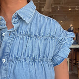 Jenna Dress - Chambray - Elle Maxine