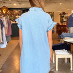 Jenna Dress - Chambray - Elle Maxine