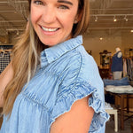 Jenna Dress - Chambray - Elle Maxine