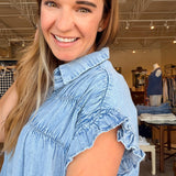Jenna Dress - Chambray - Elle Maxine