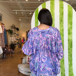 Jenna Floral Button Down Top - Elle Maxine