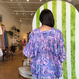Jenna Floral Button Down Top - Elle Maxine