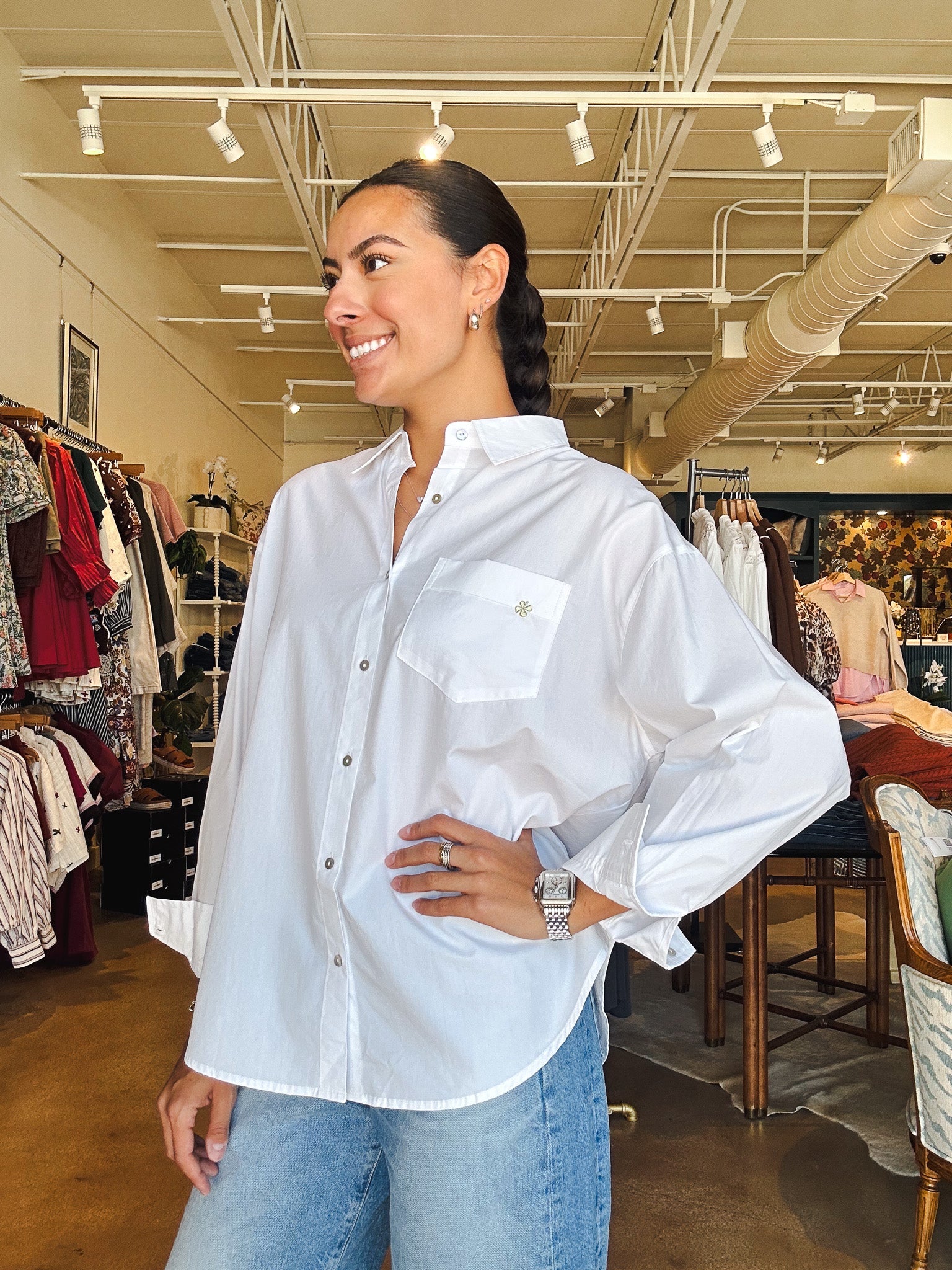 Jennifer Button Down Top - Elle Maxine