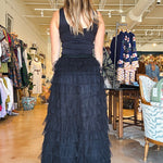 Jenny Tiered Skirt - Black - Elle Maxine