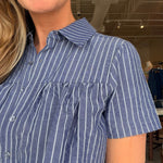 Jillian Layer Stripe Blouse - Elle Maxine