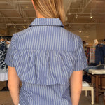 Jillian Layer Stripe Blouse - Elle Maxine
