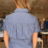 Jillian Layer Stripe Blouse - Elle Maxine
