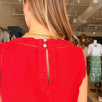 Joanne Sleeveless Top - Tomato - Elle Maxine