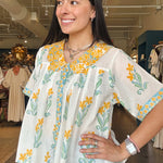 Jolene Collared Floral Top - Elle Maxine