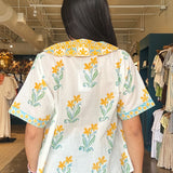 Jolene Collared Floral Top - Elle Maxine