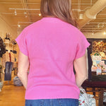 Josie Bow Sleeveless Sweater - Elle Maxine