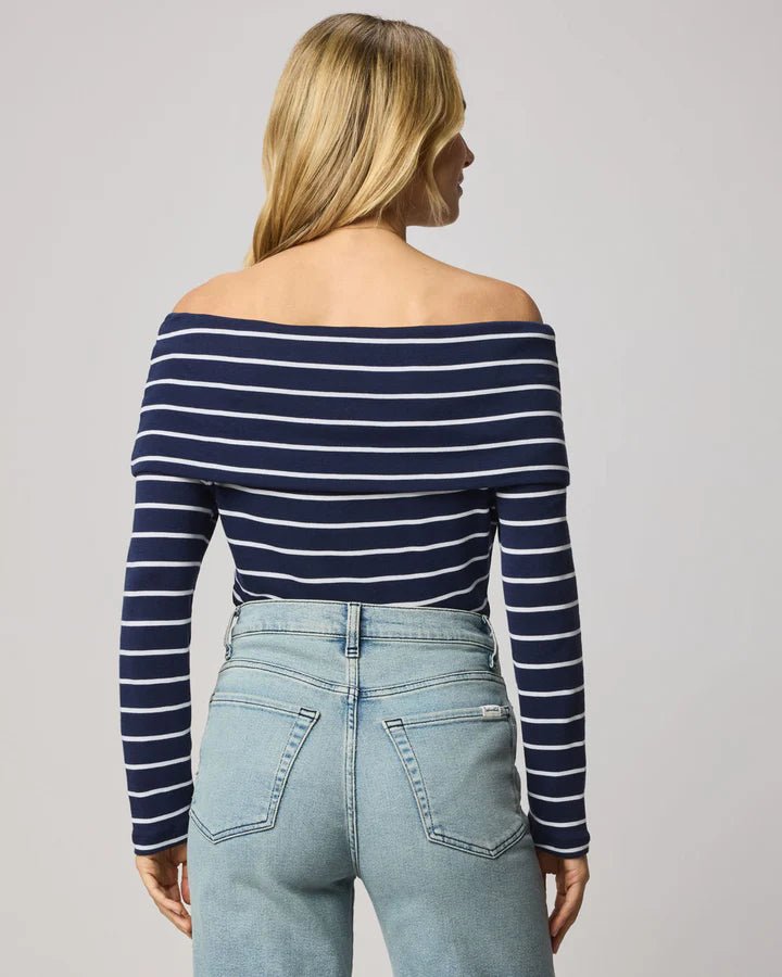 Josie Off Shoulder Stripe Top - Elle Maxine