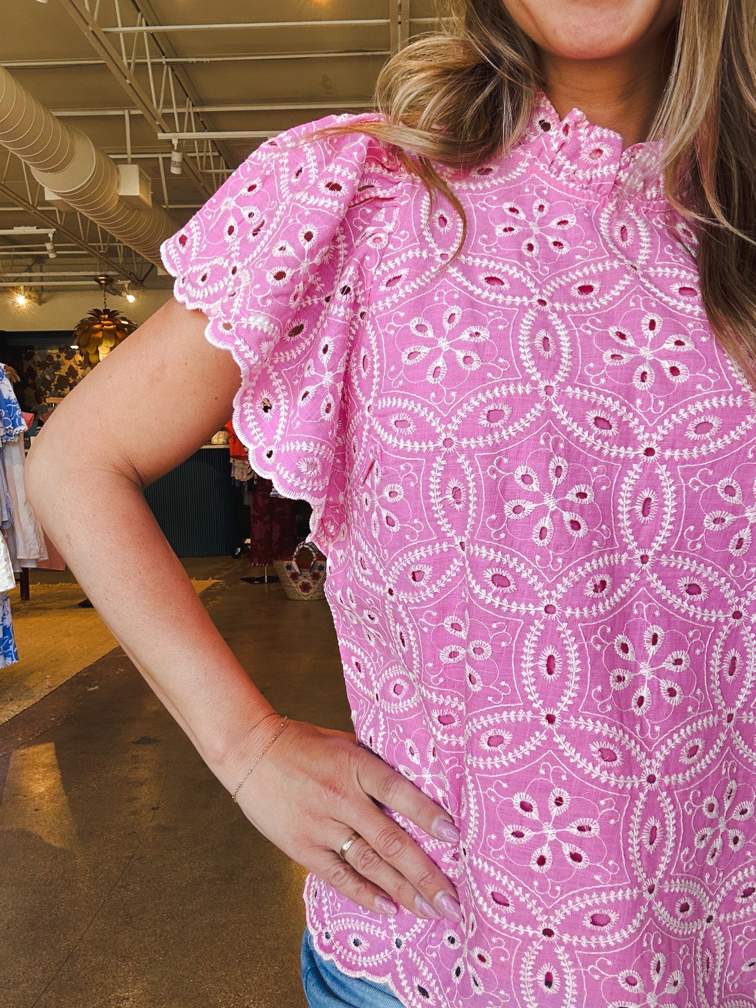 Josie Scalloped Top - Elle Maxine