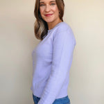 Judd Lavender Cardigan - Elle Maxine