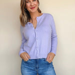 Judd Lavender Cardigan - Elle Maxine