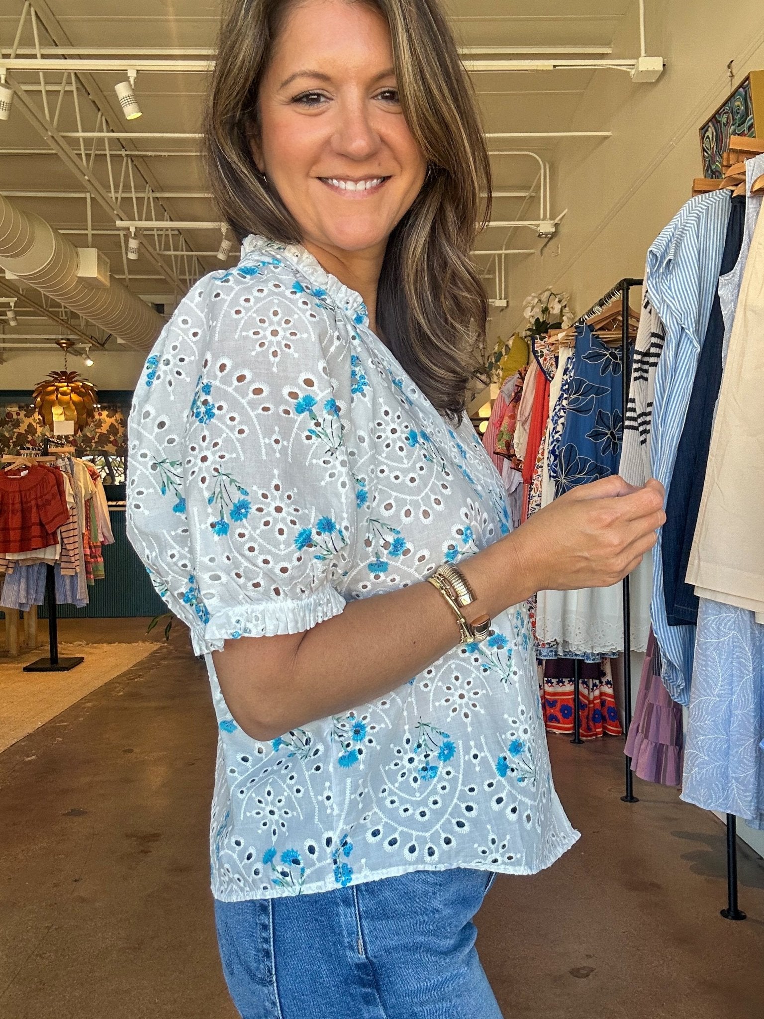 Judith Floral Top - Elle Maxine