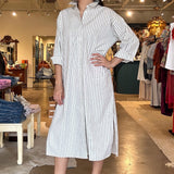 Jule Long Sleeve Dress - Ivory - Elle Maxine
