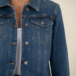 Julia Crop Denim Jacket - Elle Maxine