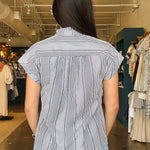 Julia Gingham Button Down Blouse - Elle Maxine