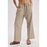 Julia Plaid Drawstring Pants - Elle Maxine