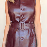 Julian Faux Leather Dress - Elle Maxine
