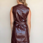 Julian Faux Leather Dress - Elle Maxine