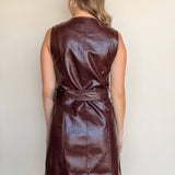 Julian Faux Leather Dress - Elle Maxine