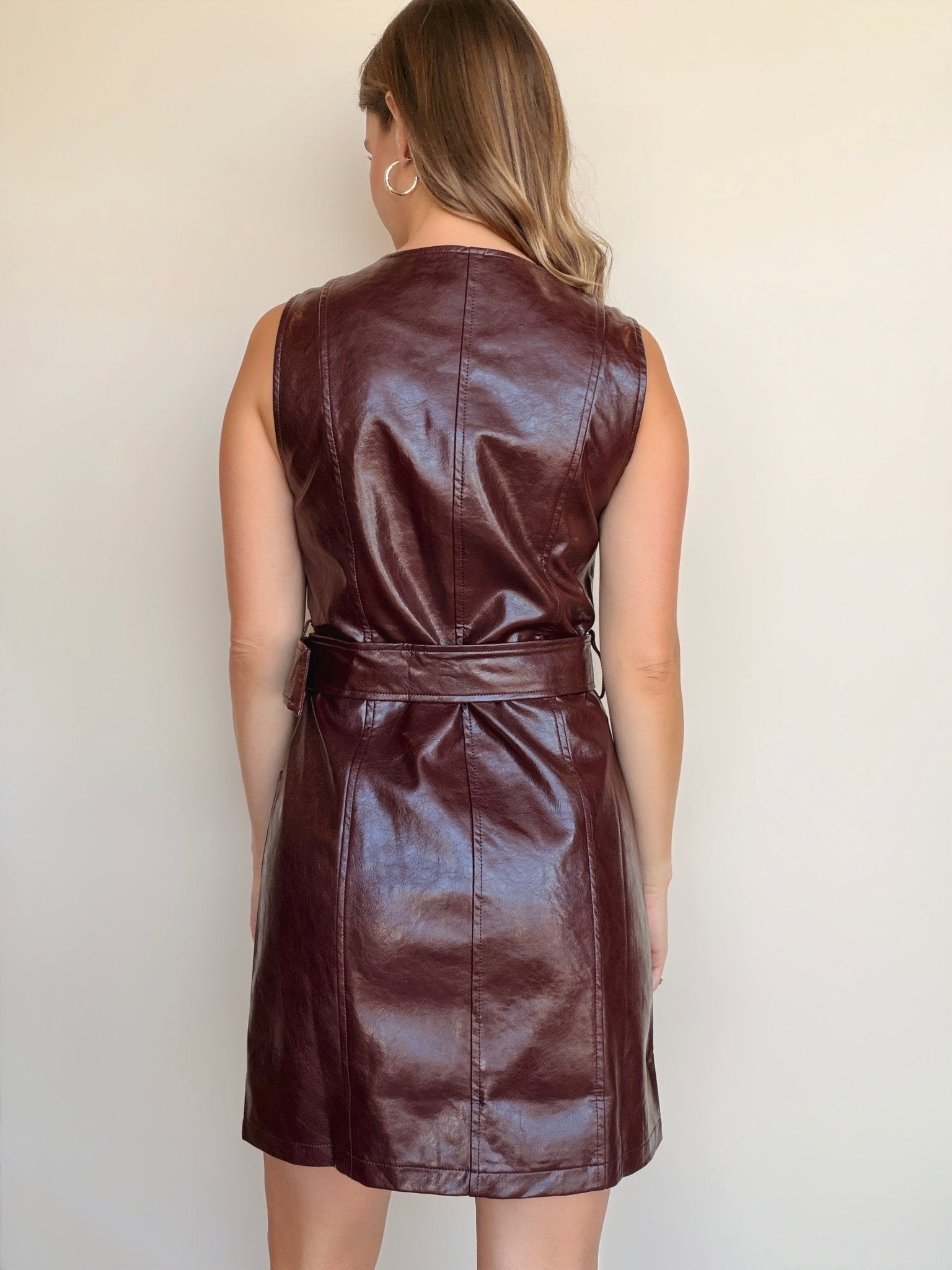 Julian Faux Leather Dress - Elle Maxine