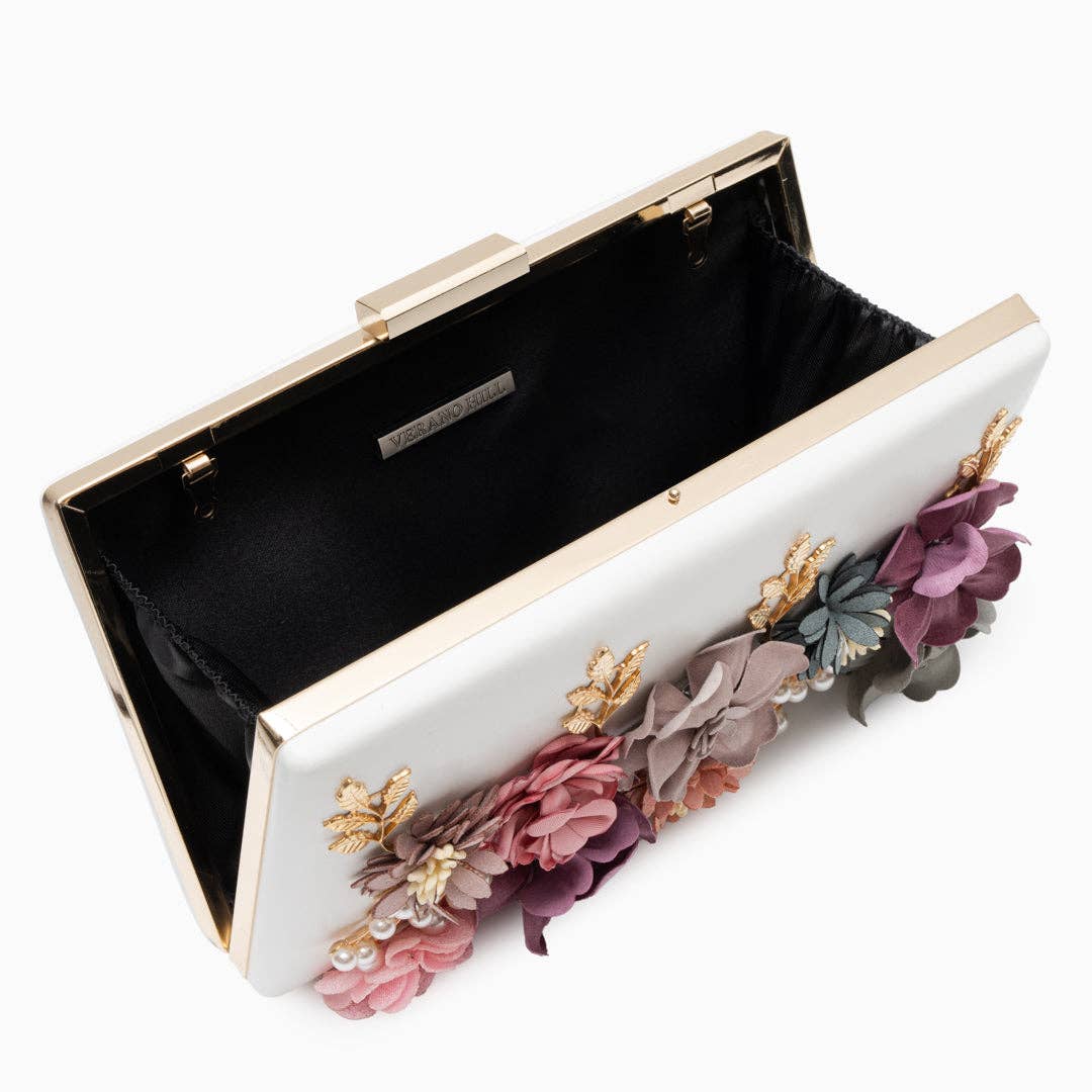 Juliet Flower Clutch Bag - Elle Maxine