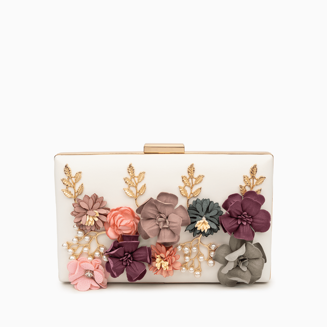 Juliet Flower Clutch Bag - Elle Maxine